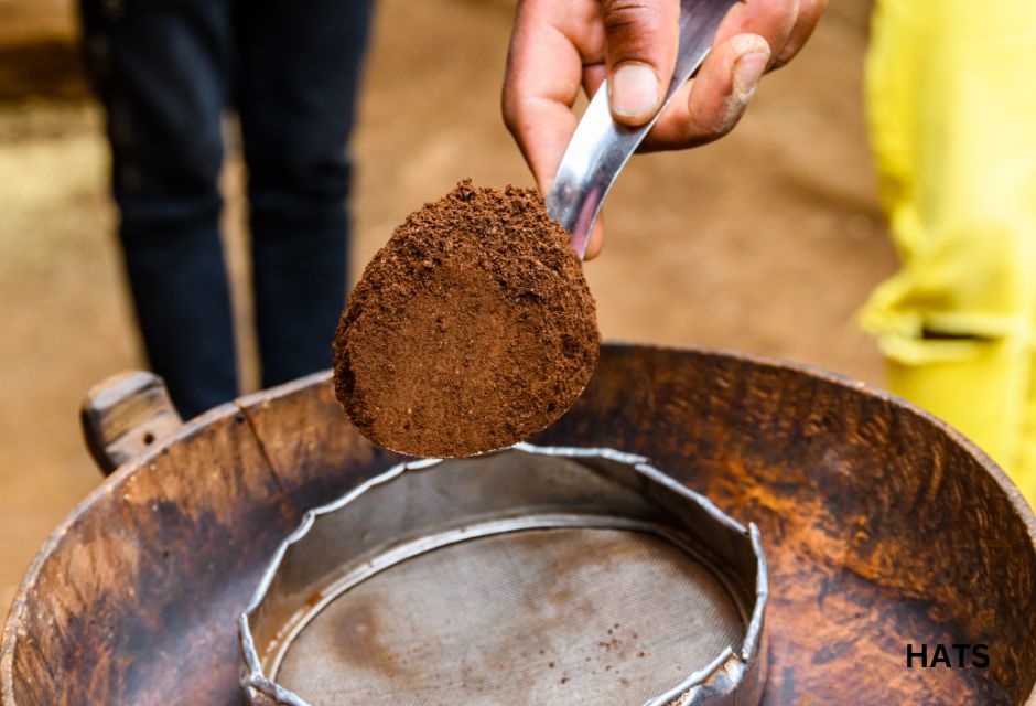 Preparing coffee in Chagga tribe near the Moshi town