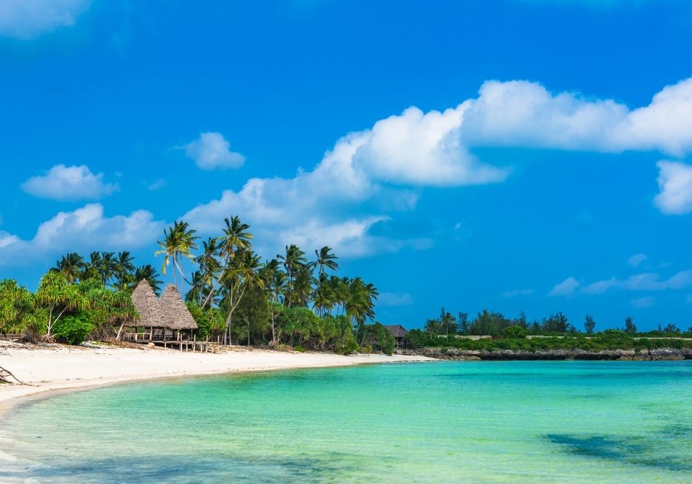 Zanzibar beach extension for school trip groups.